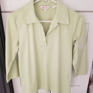 Monterey Club L/S Pullover 5 button collared Golf